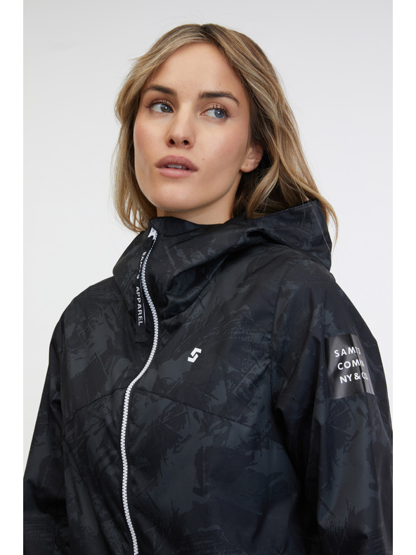 Sam 73 Čierna dámska vzorovaná parka SAM 73 Alexia