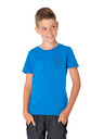 Sam 73 Modré chlapčenské tričko s potlačou SAM 73