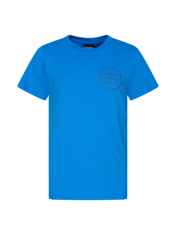 Sam 73 Modré chlapčenské tričko s potlačou SAM 73