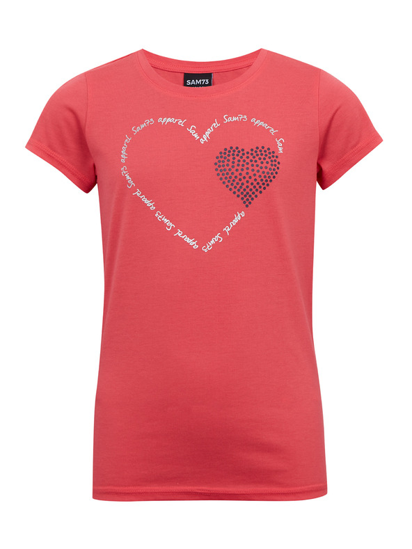 Sam 73 Tmavoružové dievčenské tričko SAM 73 Alaina