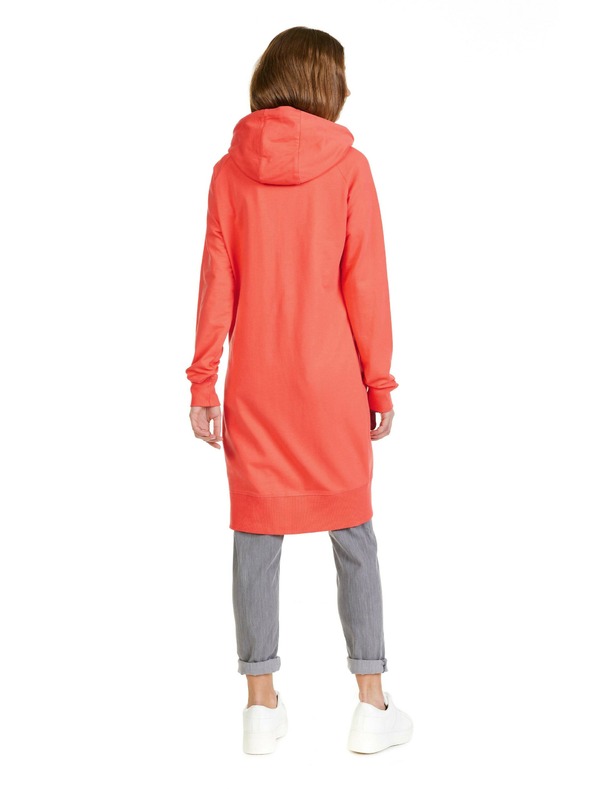 Sam 73 Oranžová dámska predĺžená mikina SAM 73 Margaret