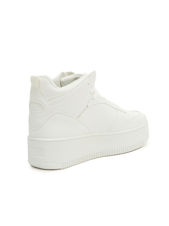 Sam 73 Biele dámske členkové tenisky na platforme SAM 73 FRIGG