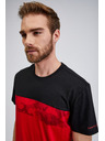 Sam 73 Čierno-červené pánske tričko SAM73 Cetus