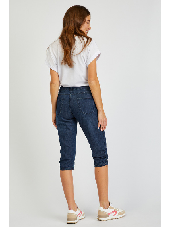 Sam 73 Tmavomodré dámske trojštvrťové džínsy SAM73 Orion