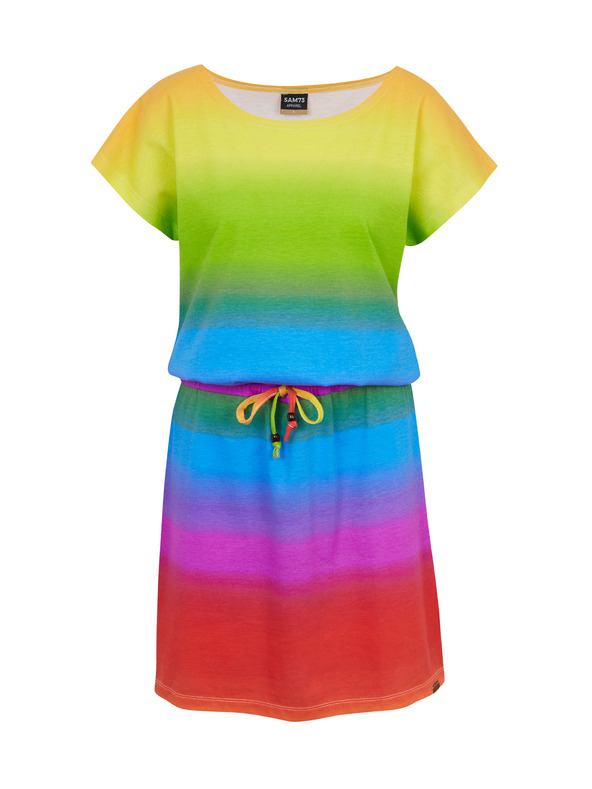 Sam 73 Modro-žlté dámske šaty SAM73 Fena