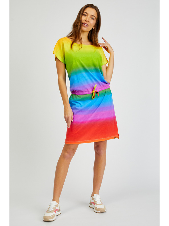 Sam 73 Modro-žlté dámske šaty SAM73 Fena