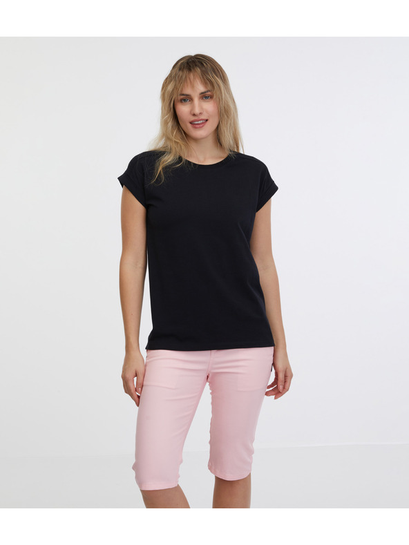 Sam 73 Čierne dámske základné tričko SAM 73 Miranda