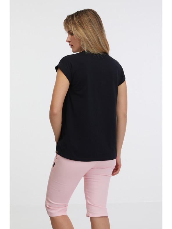 Sam 73 Čierne dámske základné tričko SAM 73 Miranda