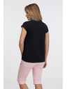 Sam 73 Čierne dámske základné tričko SAM 73 Miranda