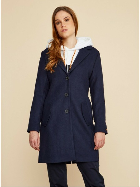 ZOOT.lab Dámsky tmavomodrý vlnený kabát ZOOT.lab Klara