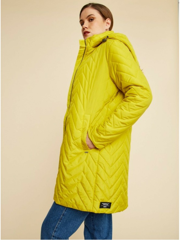 ZOOT.lab Zelenožltý dámsky prešívaný kabát ZOOT.lab Molly
