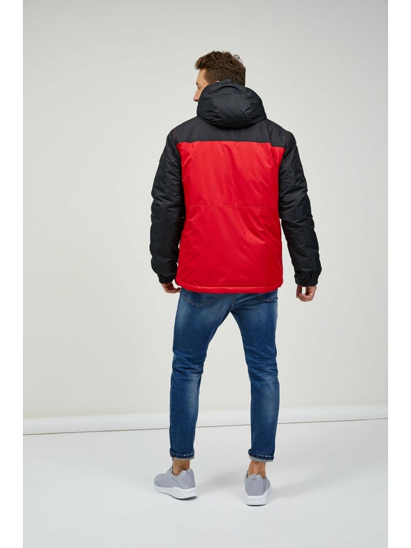 Sam 73 Čierno-červená pánska zimná bunda Sam 73