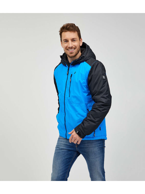 Sam 73 Čierno-modrá pánska zimná bunda Sam 73