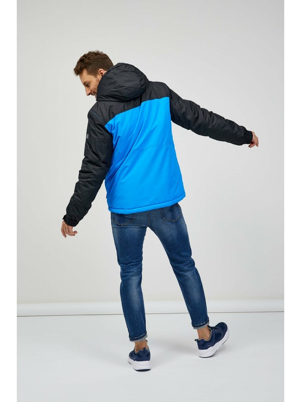 Sam 73 Čierno-modrá pánska zimná bunda Sam 73