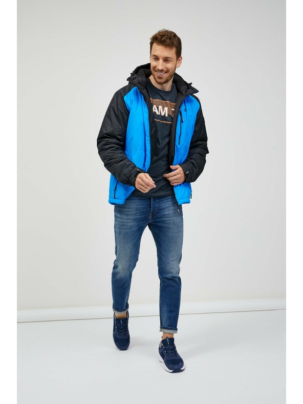 Sam 73 Čierno-modrá pánska zimná bunda Sam 73