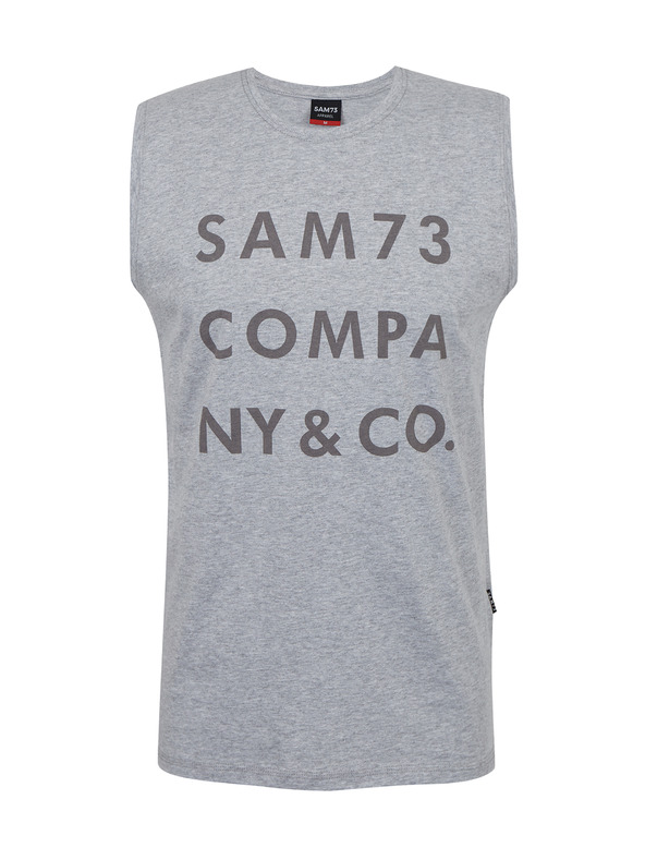 Sam 73 Svetlošedé pánske tielko so SAM 73 Edgar