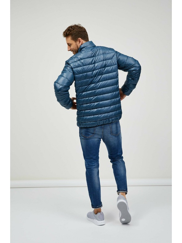 Sam 73 Tmavomodrá pánska prešívaná bunda SAM 73 Otto