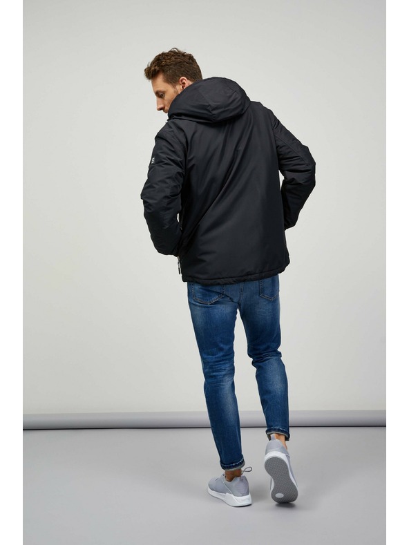Sam 73 Čierna pánska ľahká bunda SAM 73 Sigmund