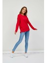 Sam 73 Červené dámske základné tričko s dlhým rukávom SAM 73 Ariasa