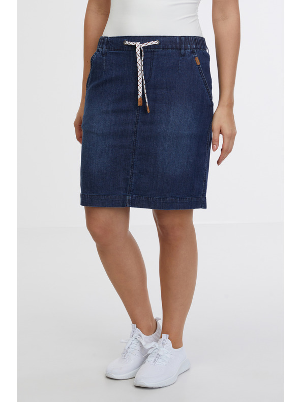 Sam 73 Tmavomodrá dámska džínsová sukňa SAM 73 Gisela