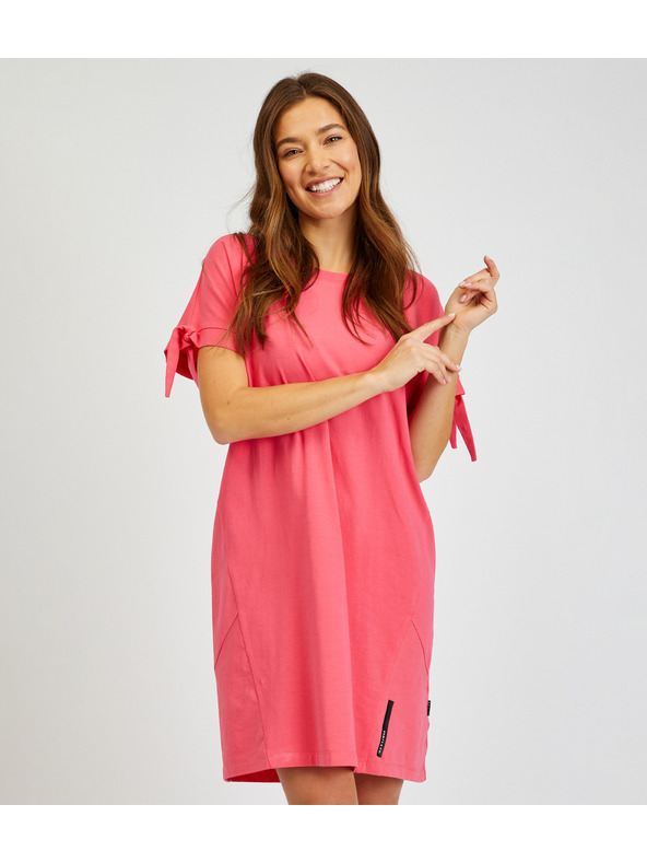 Sam 73 Tmavoružové dámske letné základné šaty SAM73 Tucana