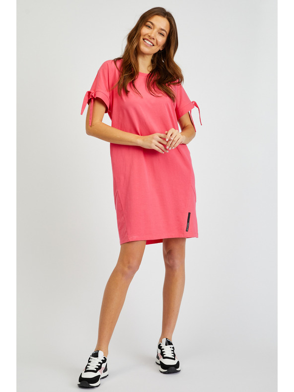 Sam 73 Tmavoružové dámske letné základné šaty SAM73 Tucana