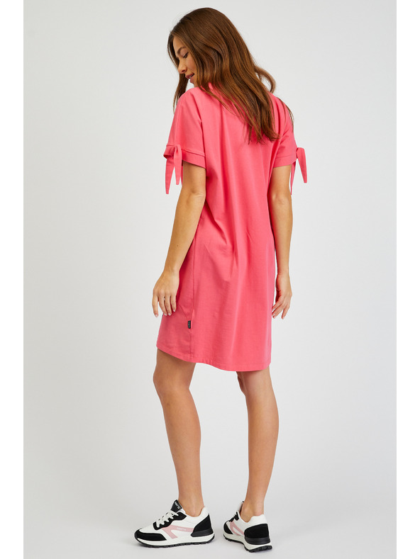 Sam 73 Tmavoružové dámske letné základné šaty SAM73 Tucana