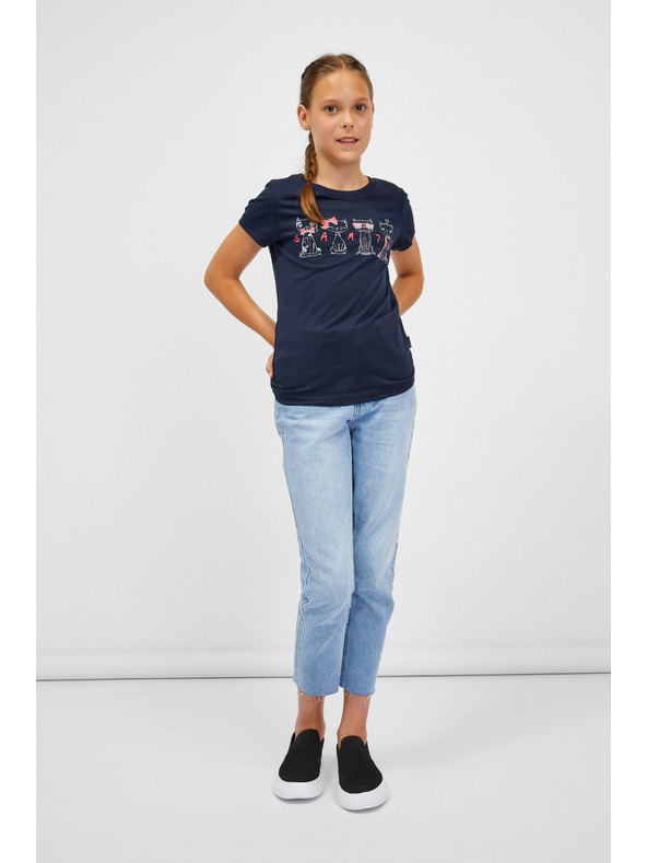 Sam 73 Tmavomodré dievčenské tričko SAM 73 Axill
