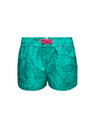 Sam 73 Tyrkysové dievčenské vzorované šortky s vreckami SAM 73