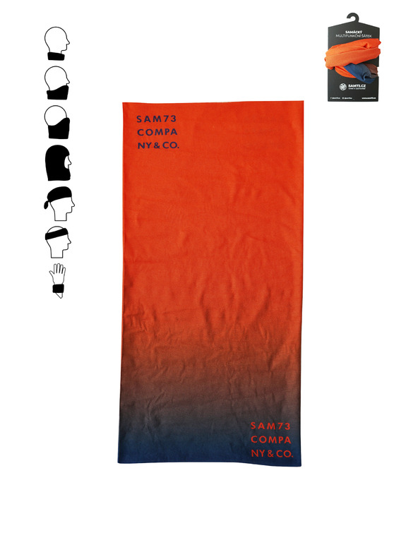 Sam 73 Oranžová multifunkčná šatka SAM 73