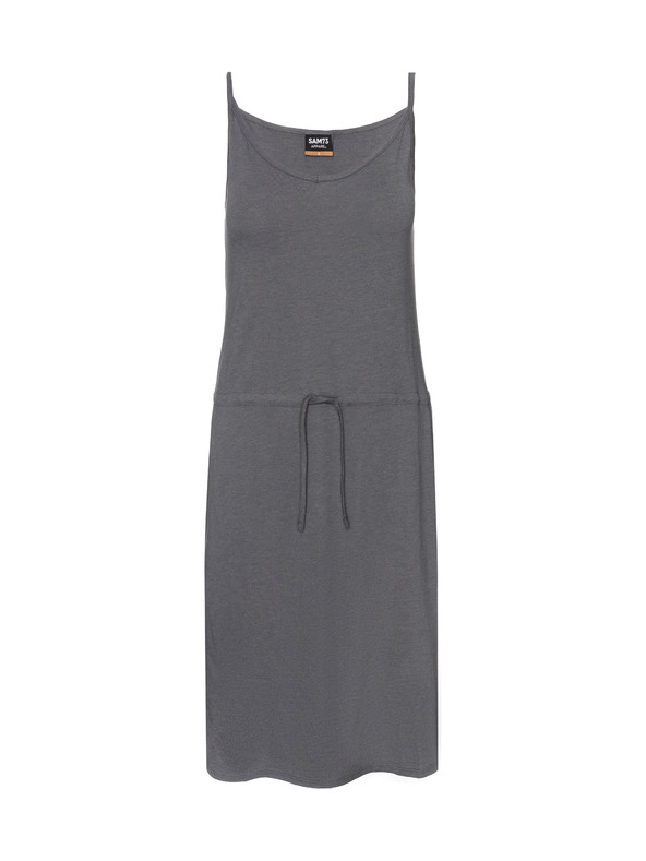 Sam 73 Šedé dámske šaty s kravatou SAM 73