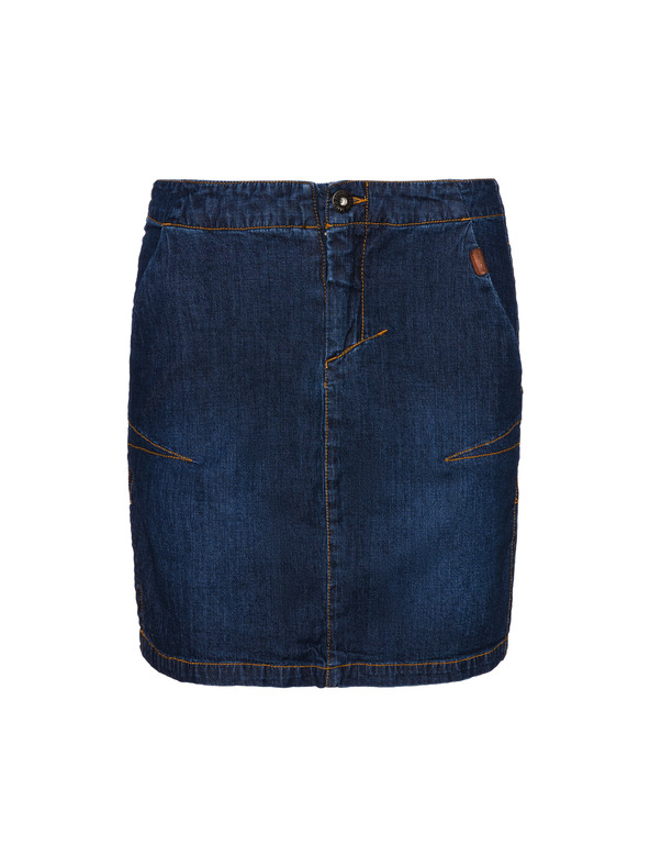 Sam 73 Tmavomodrá dámska džínsová sukňa s rukávmi SAM 73