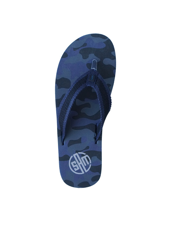 Sam 73 Tmavomodré pánske maskáčové žabky SAM 73