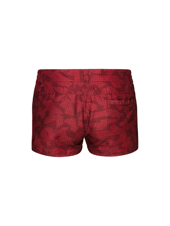 Sam 73 Červené dámske vzorované šortky SAM 73