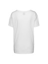 Sam 73 Biele dámske voľné tričko s potlačou SAM 73
