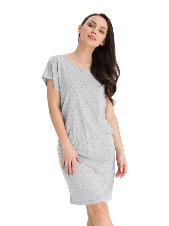 Sam 73 Šedé dámske vzorované šaty SAM 73