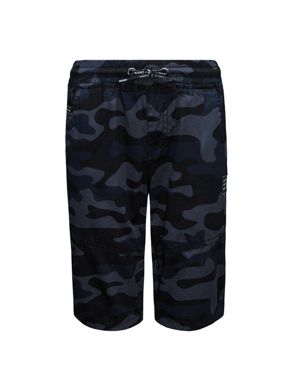Sam 73 Tmavomodré chlapčenské maskáčové šortky SAM 73