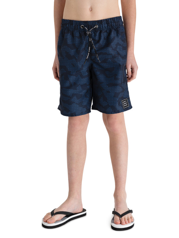 Sam 73 Tmavomodré chlapčenské vzorované plavky SAM 73