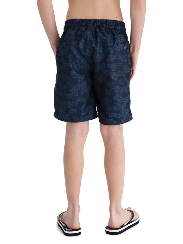 Sam 73 Tmavomodré chlapčenské vzorované plavky SAM 73