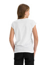 Sam 73 Biele dievčenské tričko s potlačou SAM 73