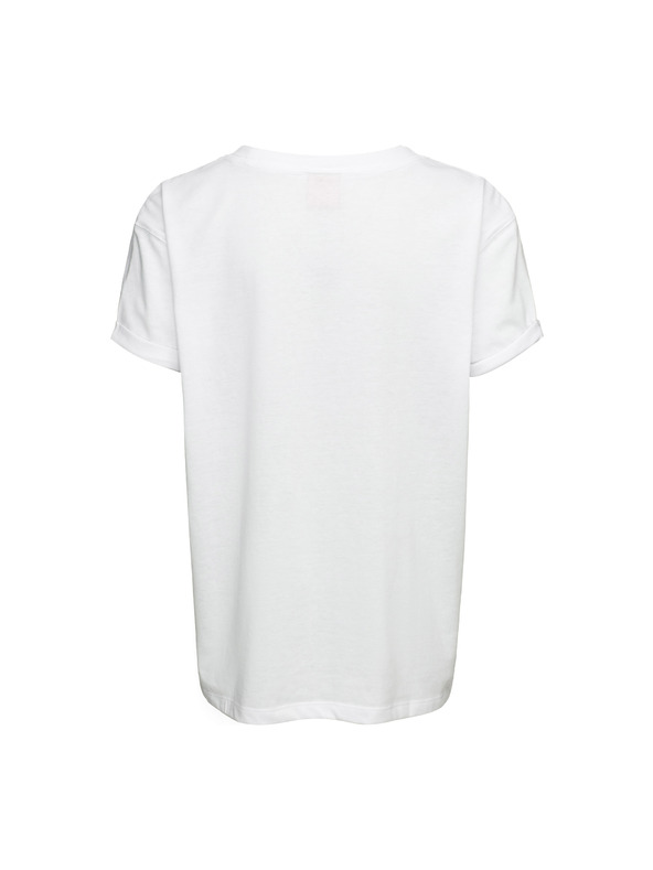 Sam 73 Biele dievčenské tričko s potlačou SAM 73