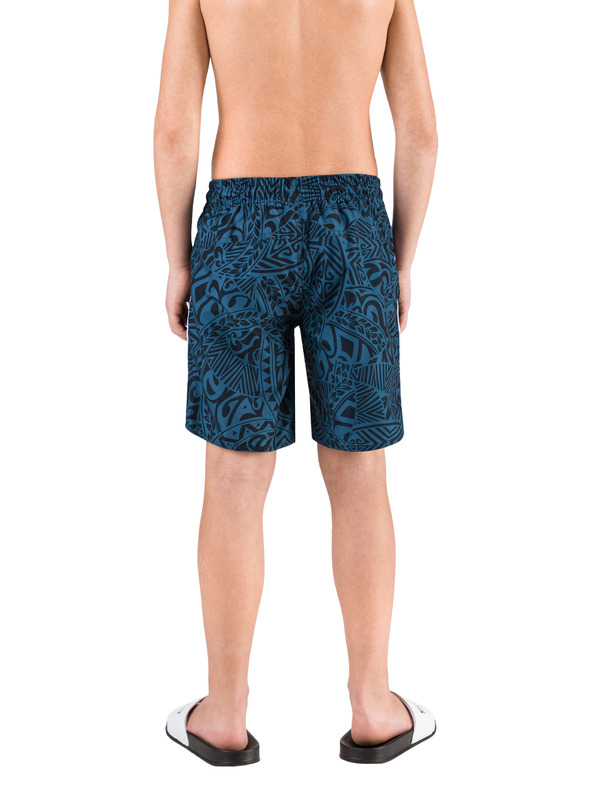 Sam 73 Tmavomodré chlapčenské vzorované plavky SAM 73