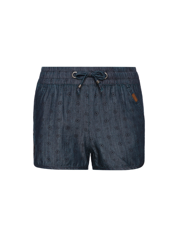 Sam 73 Tmavomodré dievčenské džínsové šortky so vzorom SAM 73