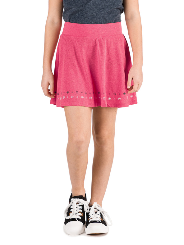 Sam 73 Ružová dievčenská sukňa so vzorom SAM 73