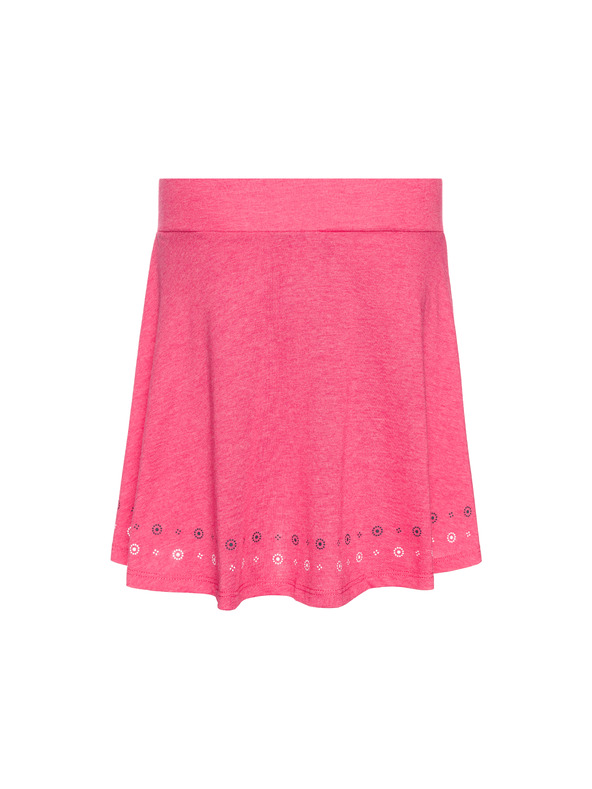 Sam 73 Ružová dievčenská sukňa so vzorom SAM 73