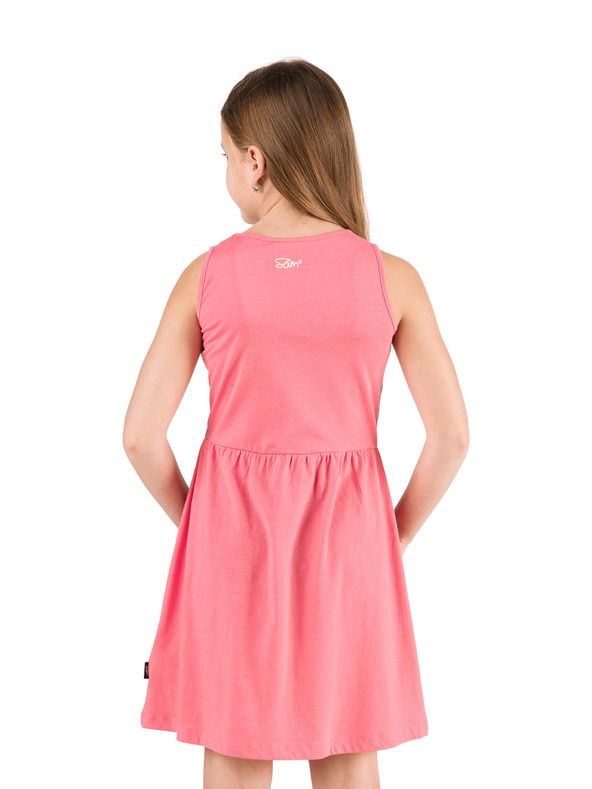 Sam 73 Ružové dievčenské kvetované šaty SAM 73