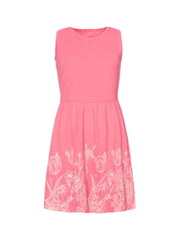 Sam 73 Ružové dievčenské kvetované šaty SAM 73