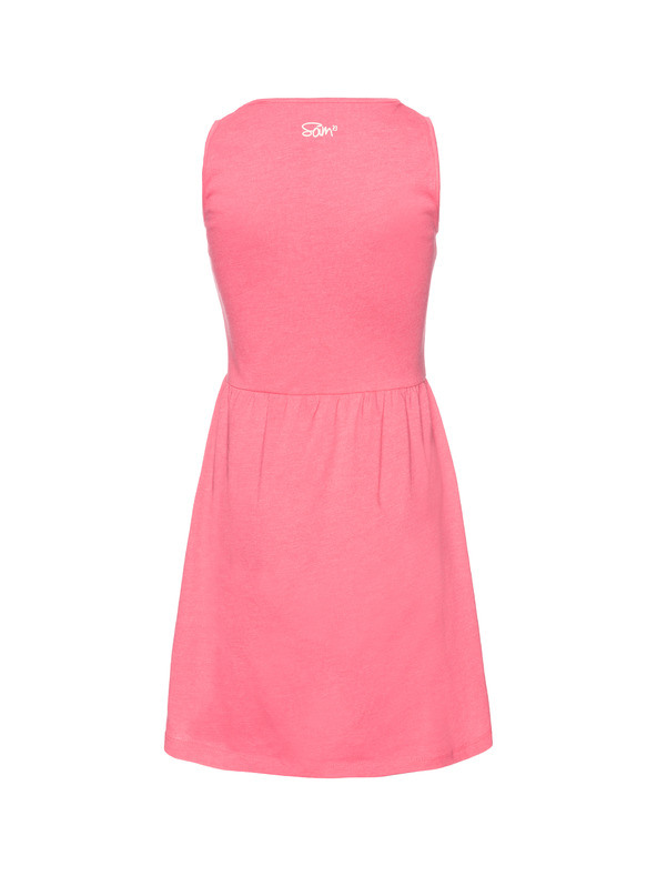 Sam 73 Ružové dievčenské kvetované šaty SAM 73