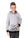 Sam 73 Svetlosivá chlapčenská vzorovaná mikina SAM 73 William