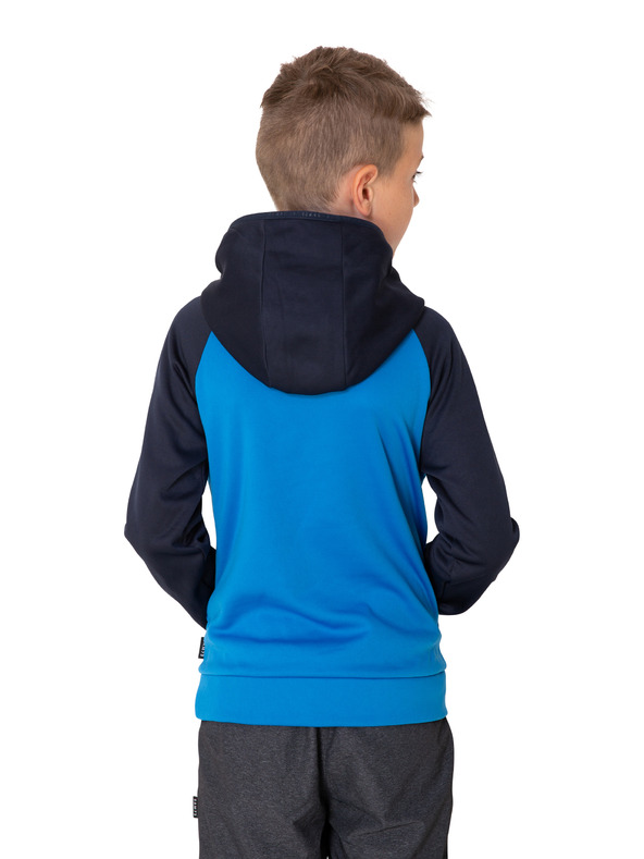 Sam 73 Čierno-modrá chlapčenská mikina s potlačou SAM 73 Ian